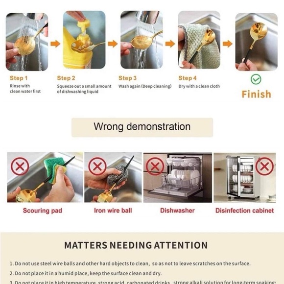 24pcs Stainless Steel Cutlery Set Portuguese Spoon Western Cutlery Sets - Picture 16 of 16